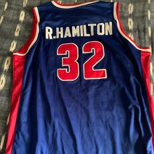 Authentic game championship Jersey of Detroit Pistons Richard (RIP) Hamilton